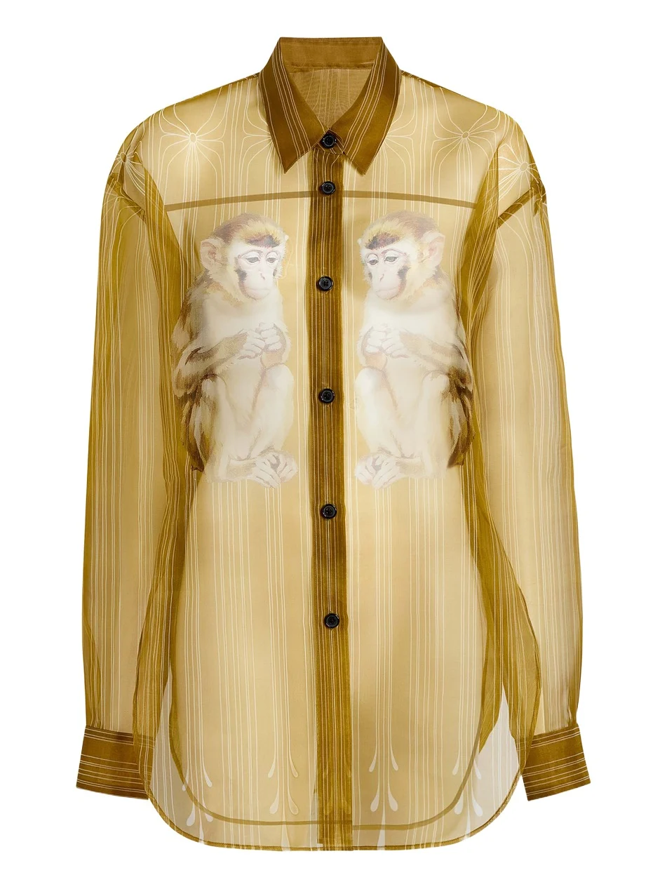 Khaite Goya Top In Monkey Print