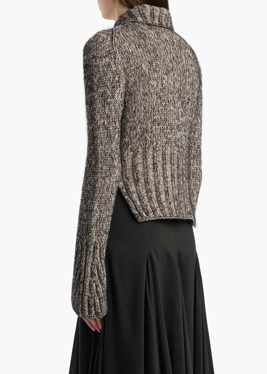 Khaite Takeo Cardigan In Sepia And Black Multi | Thumbnail 4