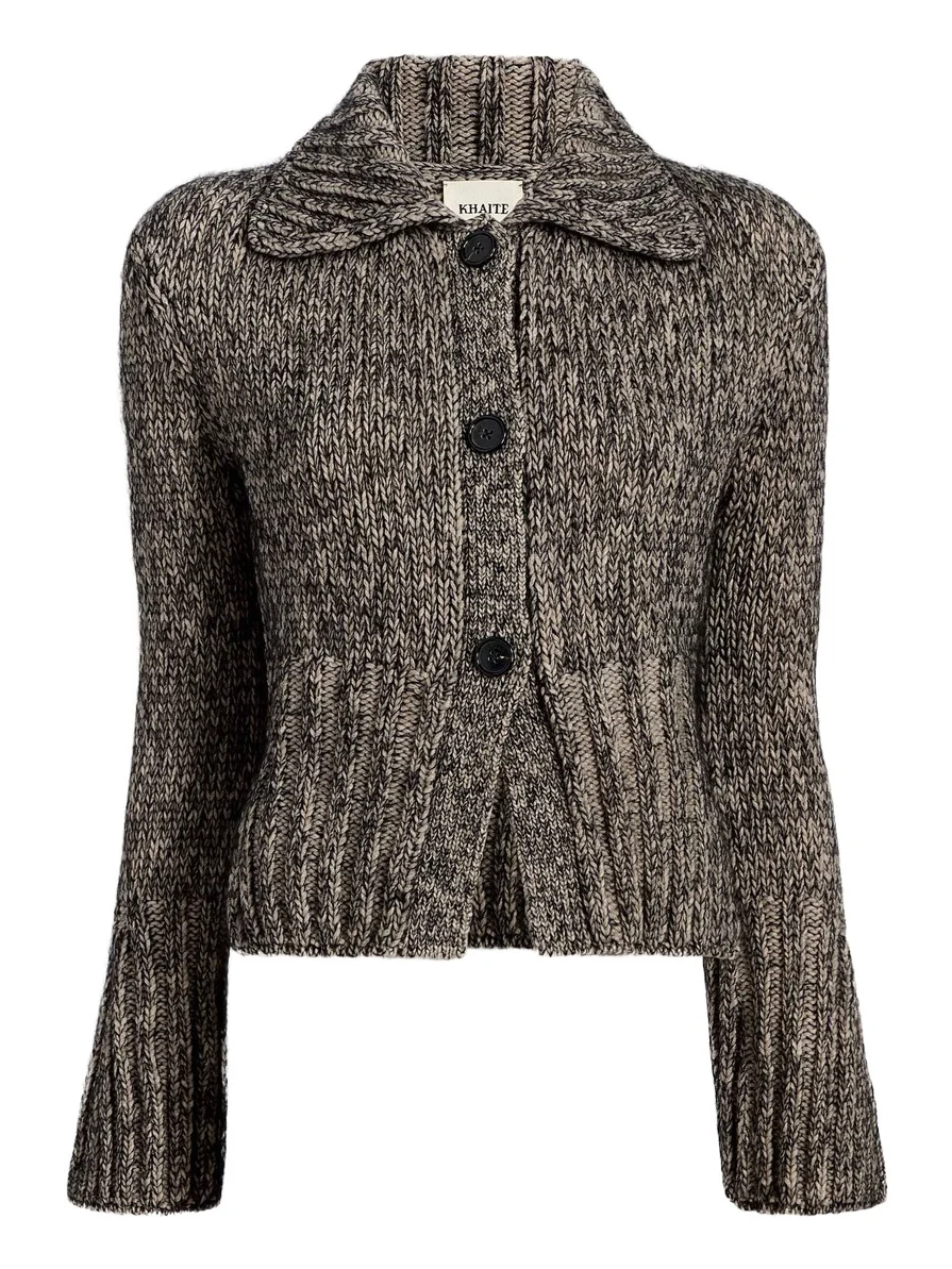 Takeo Cardigan In Sepia And Black Multi Takeo Cardigan In Sepia And Black Multi