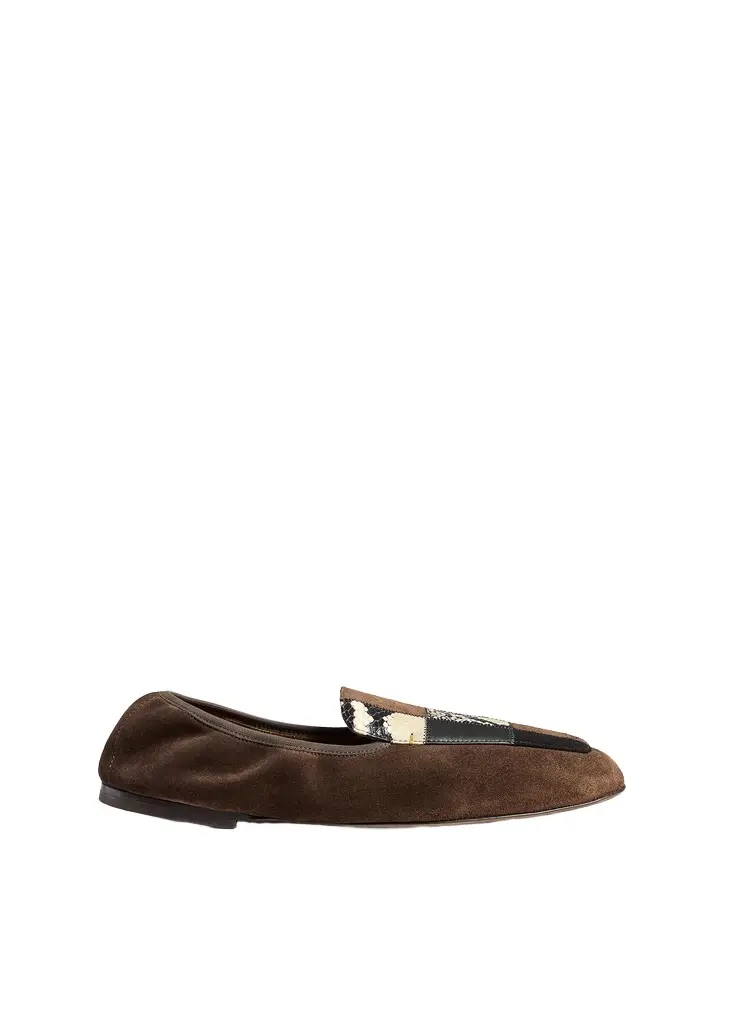 Khaite Zoe Patchwork Flat In