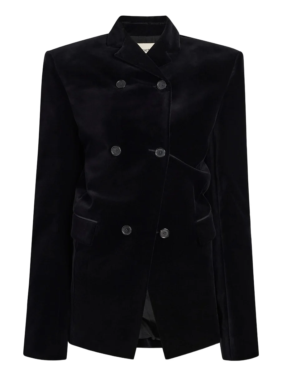 Rolo Jacket In Black Velvet Rolo Jacket In Black Velvet