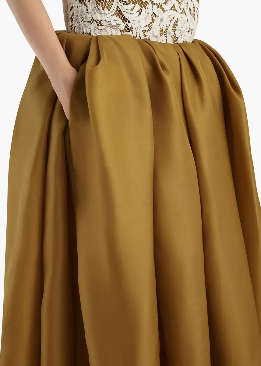 Khaite Adara Skirt In Bronze | Thumbnail 5 Khaite Adara Skirt In Bronze | Thumbnail 5