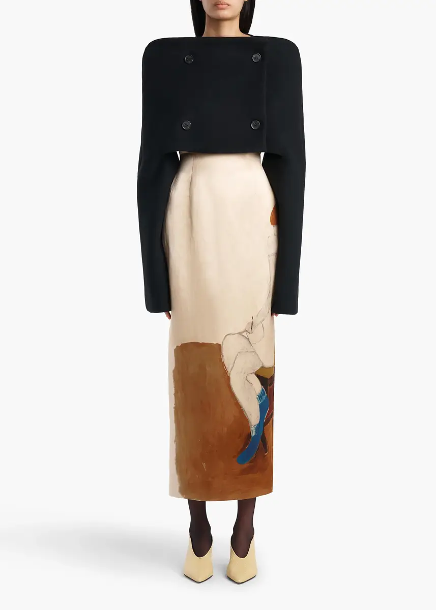 Khaite Winton Skirt In Lady Print | Thumbnail 2 Khaite Winton Skirt In Lady Print | Thumbnail 2