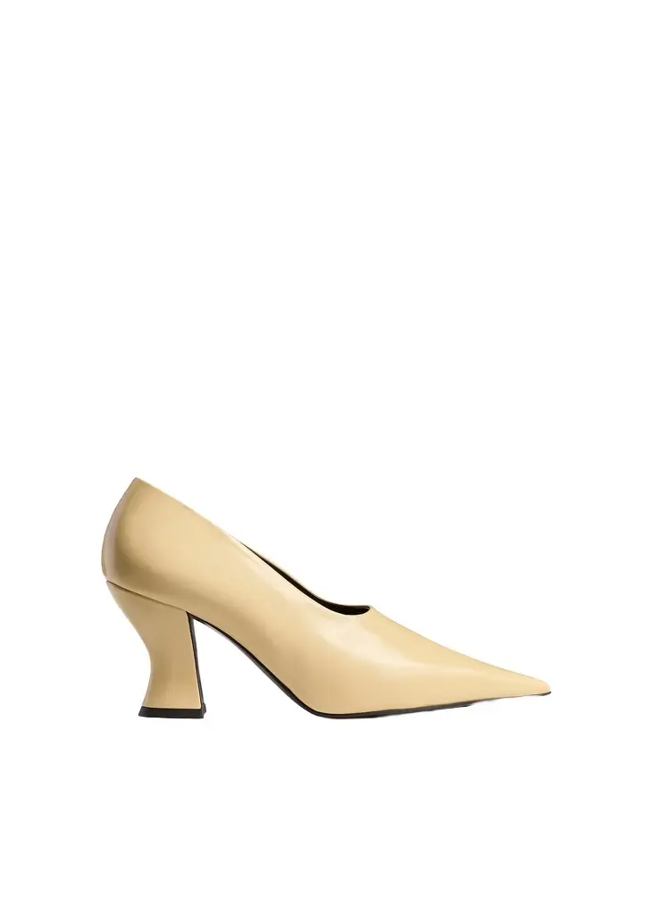 Khaite Colleen Pump In Butter Glazed Leather | Image 1 Khaite Colleen Pump In Butter Glazed Leather | Image 1
