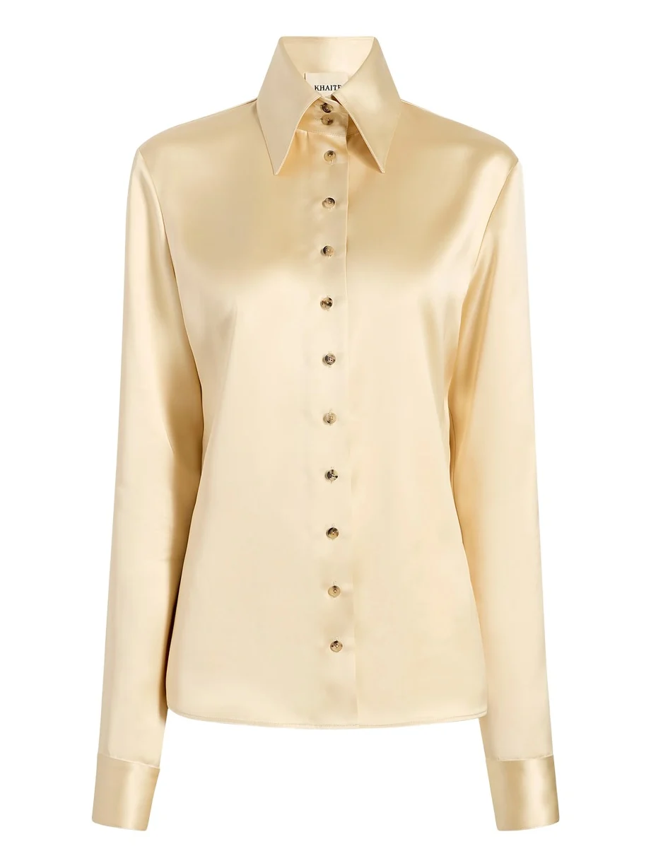 Khaite Ivy Top In Champagne