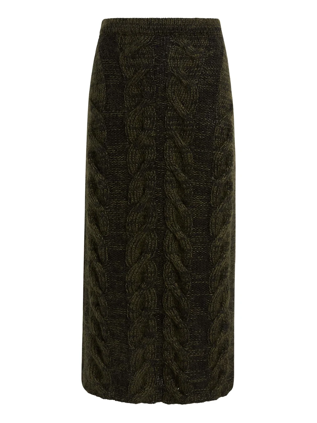 Khaite Ziva Skirt In Black And Olive Multi | Thumbnail 1 Khaite Ziva Skirt In Black And Olive Multi | Thumbnail 1