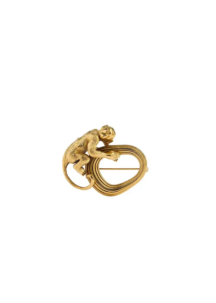 Khaite Monkey Brooch In