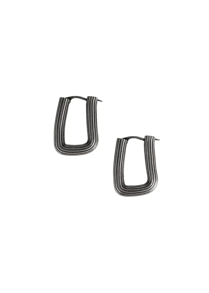 Khaite Santa Fe Rectangular Earrings In | Image 1 Khaite Santa Fe Rectangular Earrings In | Image 1