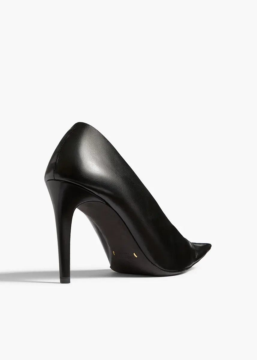 Khaite Marlene Pump In Black Glazed Leather | Thumbnail 6