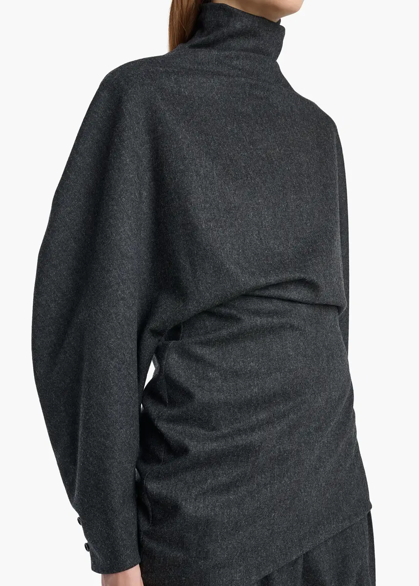 Khaite Harlow Top In Charcoal | Thumbnail 5 Khaite Harlow Top In Charcoal | Thumbnail 5