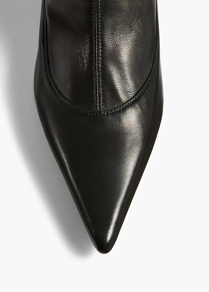 Khaite Valerie Mid-Calf Boot In Black | Thumbnail 3
