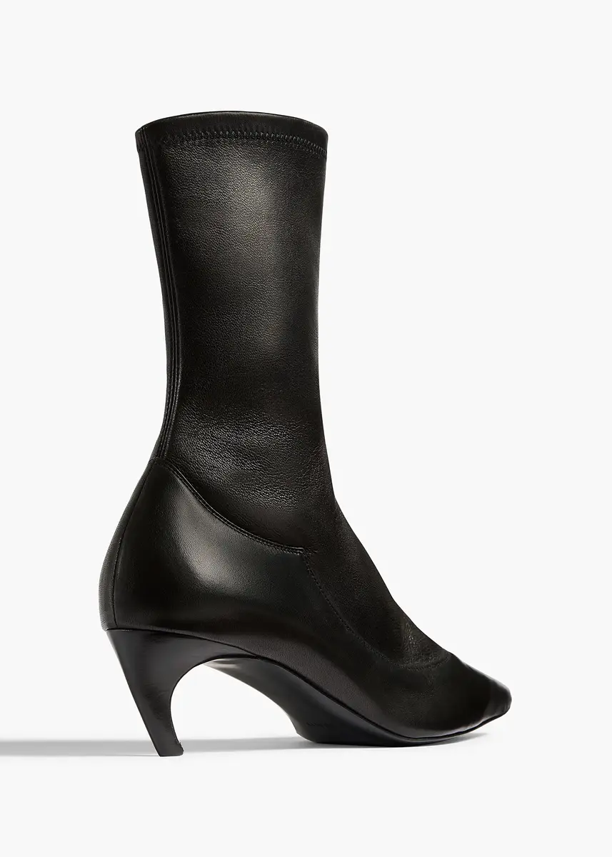 Khaite Valerie Mid-Calf Boot In Black | Thumbnail 4
