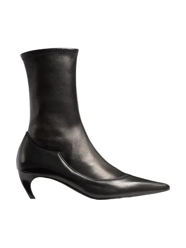 Valerie Mid-Calf Boot In Black