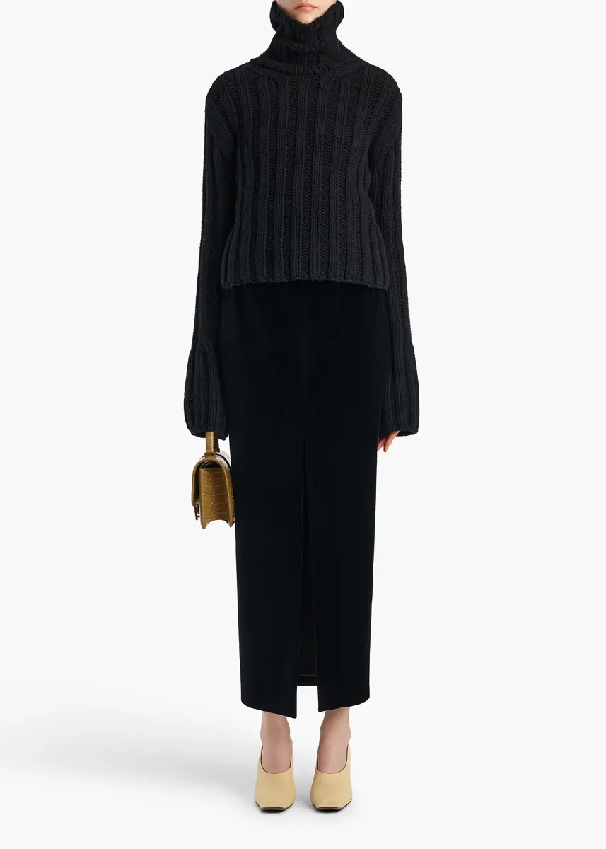 Khaite Kelly Sweater In Black | Thumbnail 2 Khaite Kelly Sweater In Black | Thumbnail 2