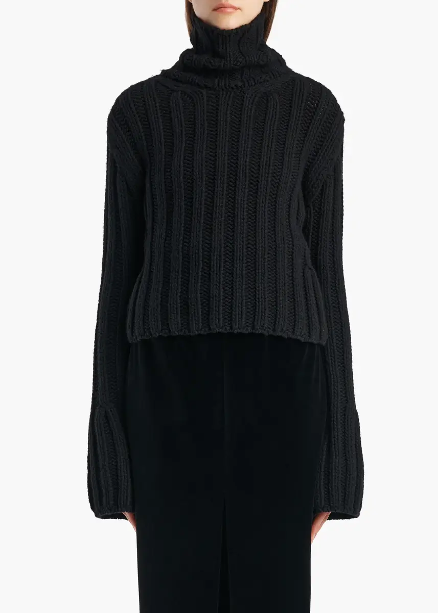 Khaite Kelly Sweater In Black | Thumbnail 3 Khaite Kelly Sweater In Black | Thumbnail 3