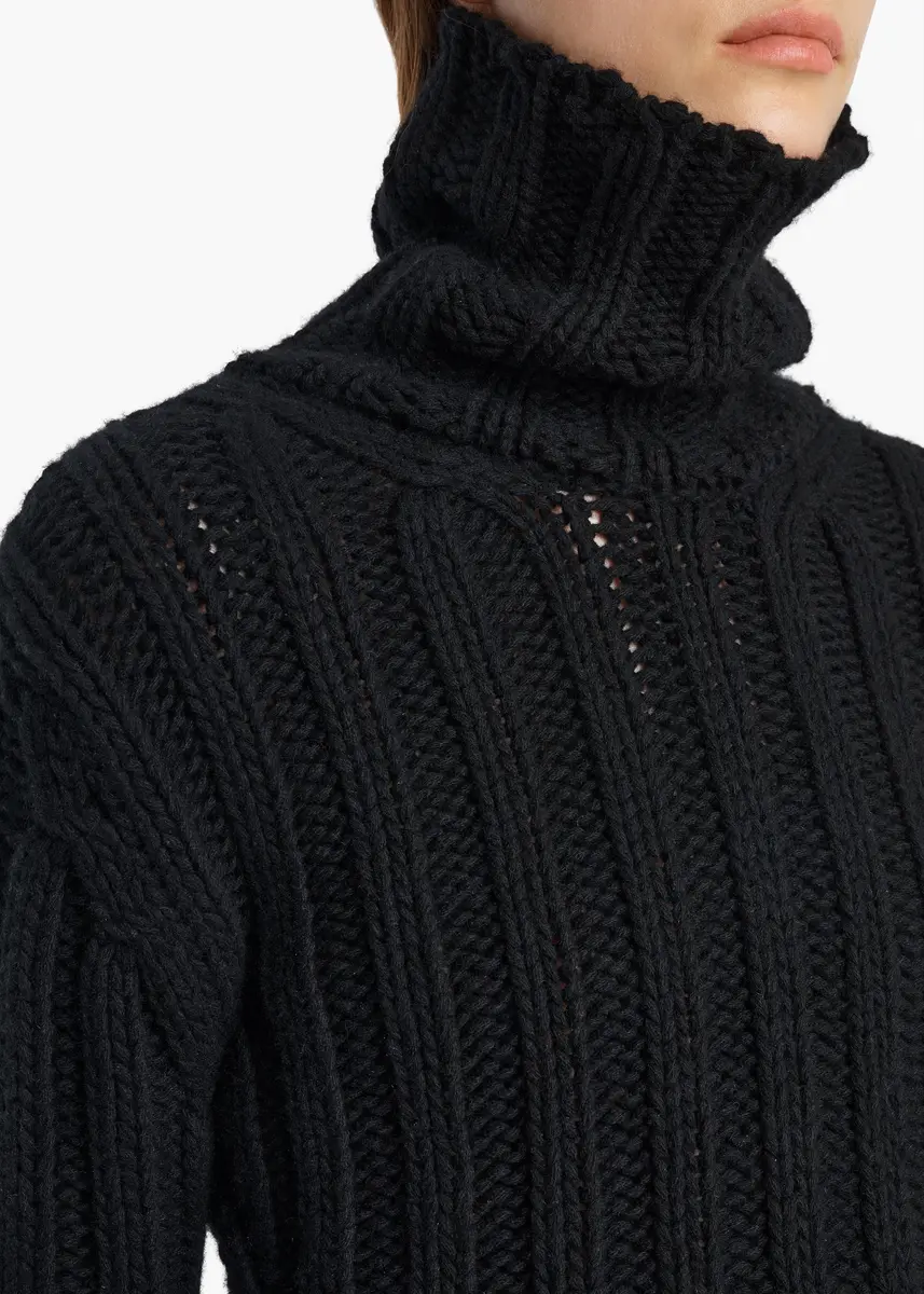 Khaite Kelly Sweater In Black | Thumbnail 5 Khaite Kelly Sweater In Black | Thumbnail 5