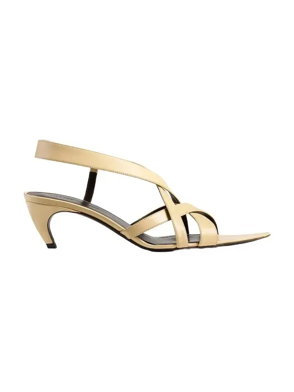 Sadie Kitten Heel Sandal In Butter Glazed Leather Sadie Kitten Heel Sandal In Butter Glazed Leather