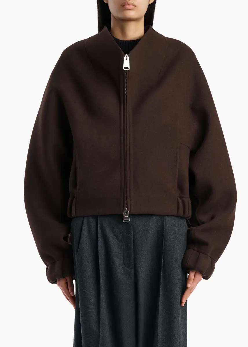Khaite Ixin Jacket In Dark Brown | Thumbnail 3 Khaite Ixin Jacket In Dark Brown | Thumbnail 3