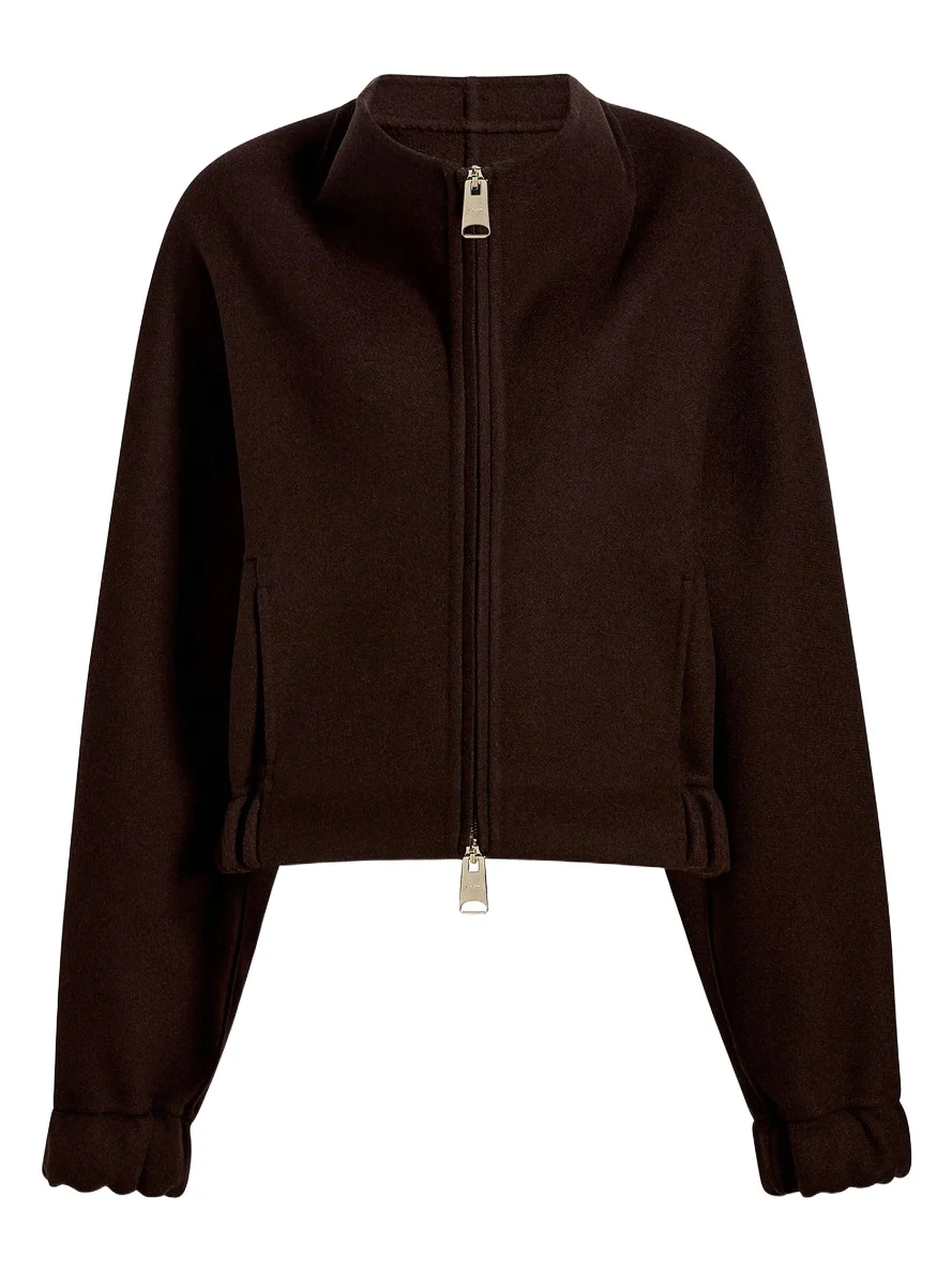 Khaite Ixin Jacket In Dark Brown
