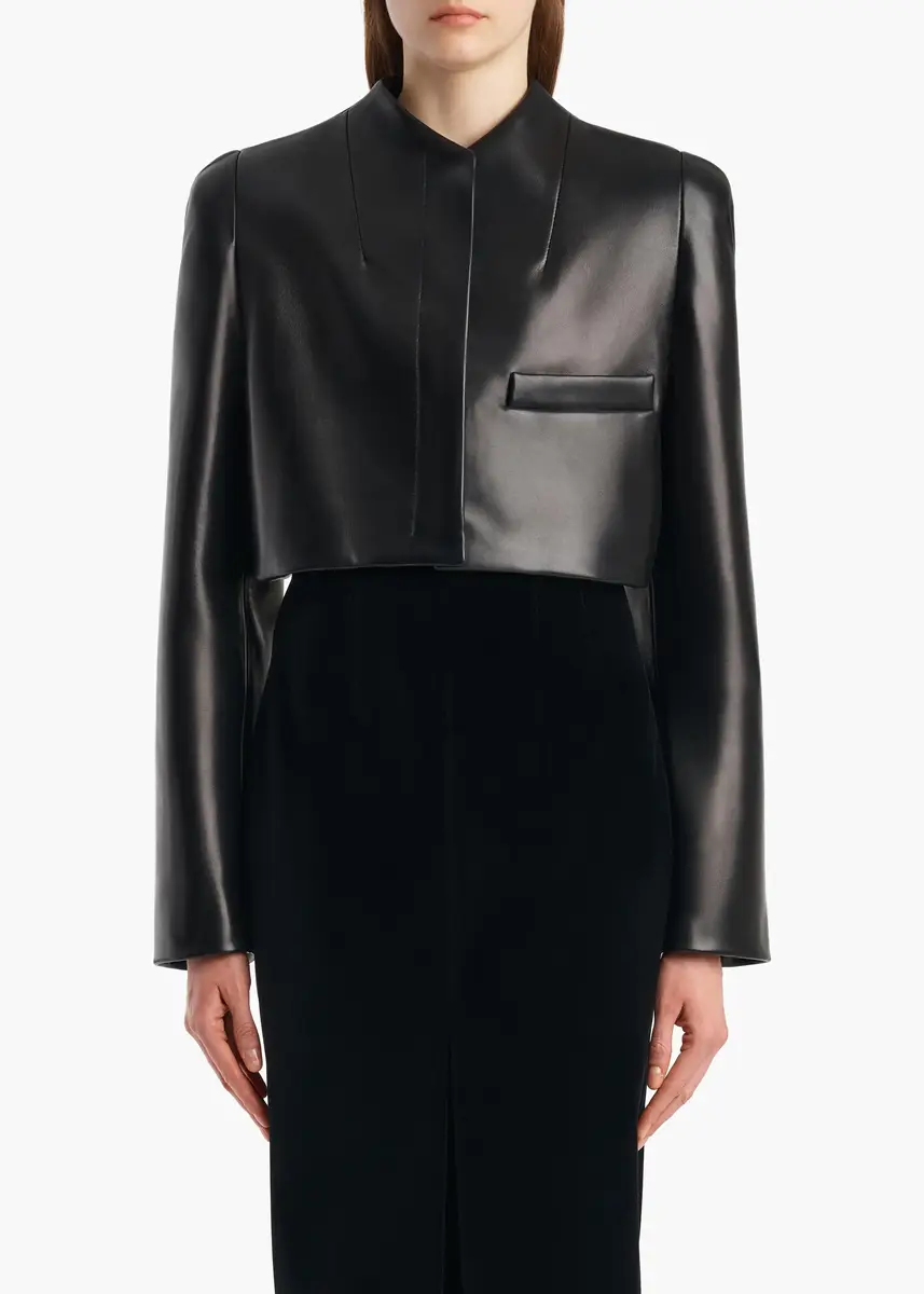 Khaite Samo Jacket In Black Leather | Thumbnail 3 Khaite Samo Jacket In Black Leather | Thumbnail 3