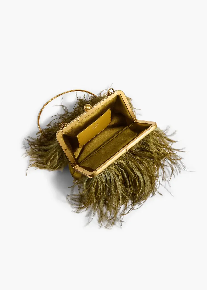 Khaite Lilith Chain Evening Bag In Olive | Thumbnail 3 Khaite Lilith Chain Evening Bag In Olive | Thumbnail 3