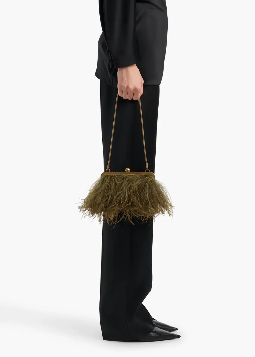 Khaite Lilith Chain Evening Bag In Olive | Thumbnail 5 Khaite Lilith Chain Evening Bag In Olive | Thumbnail 5