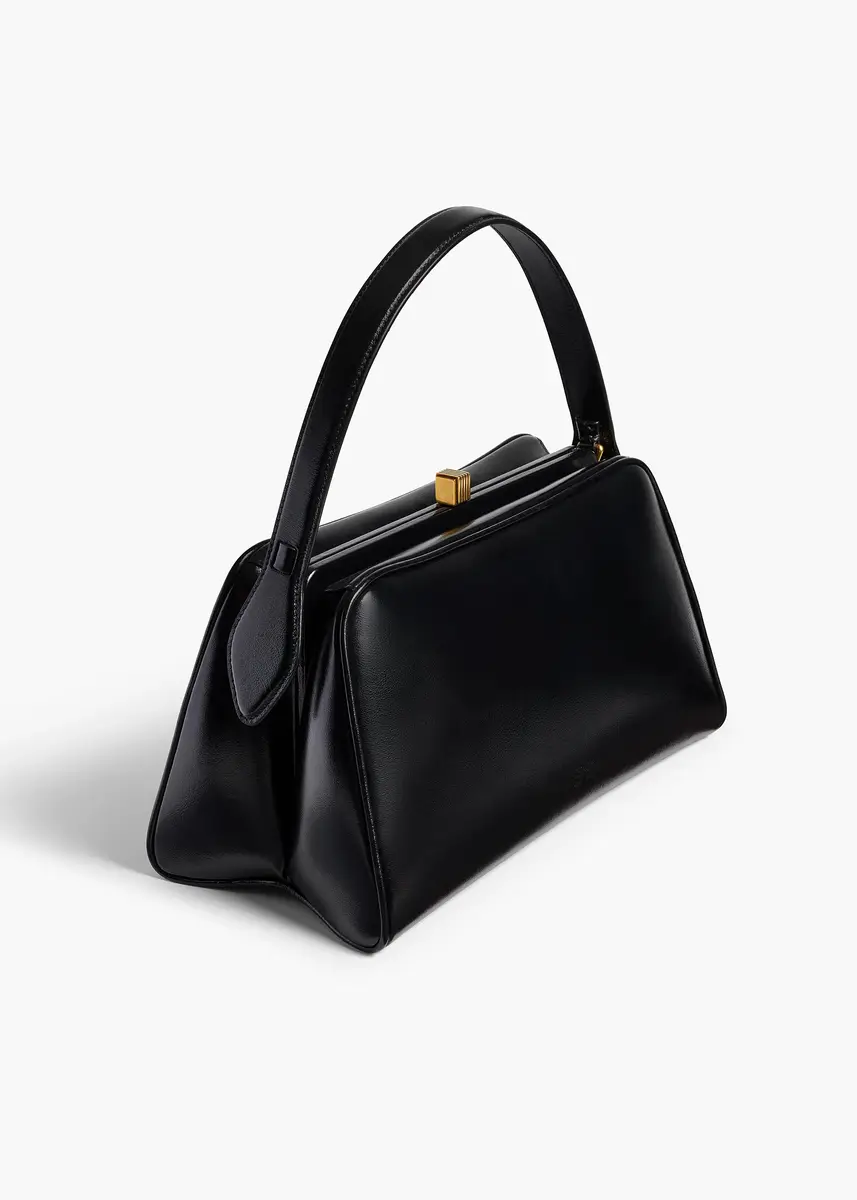 Khaite Cate Bag In Black Crackle Patent Leather | Thumbnail 2 Khaite Cate Bag In Black Crackle Patent Leather | Thumbnail 2