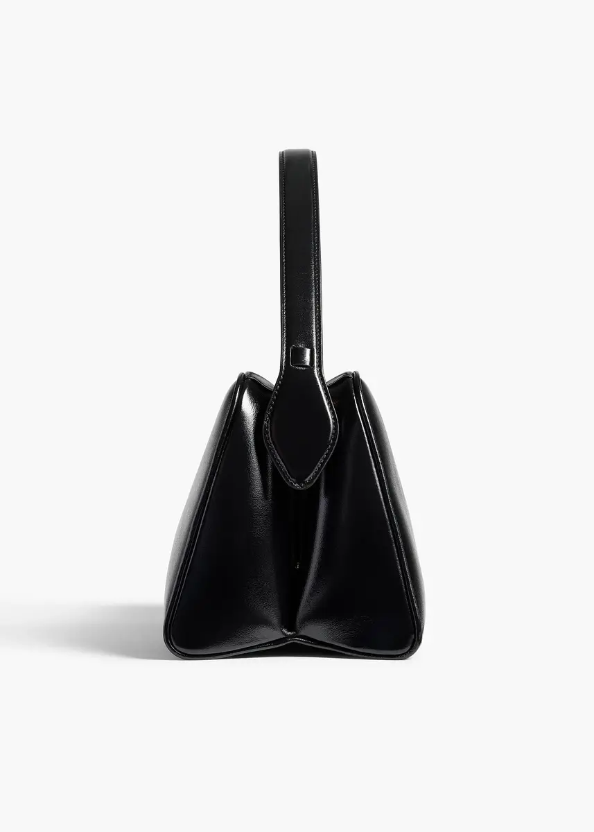 Khaite Cate Bag In Black Crackle Patent Leather | Thumbnail 4 Khaite Cate Bag In Black Crackle Patent Leather | Thumbnail 4