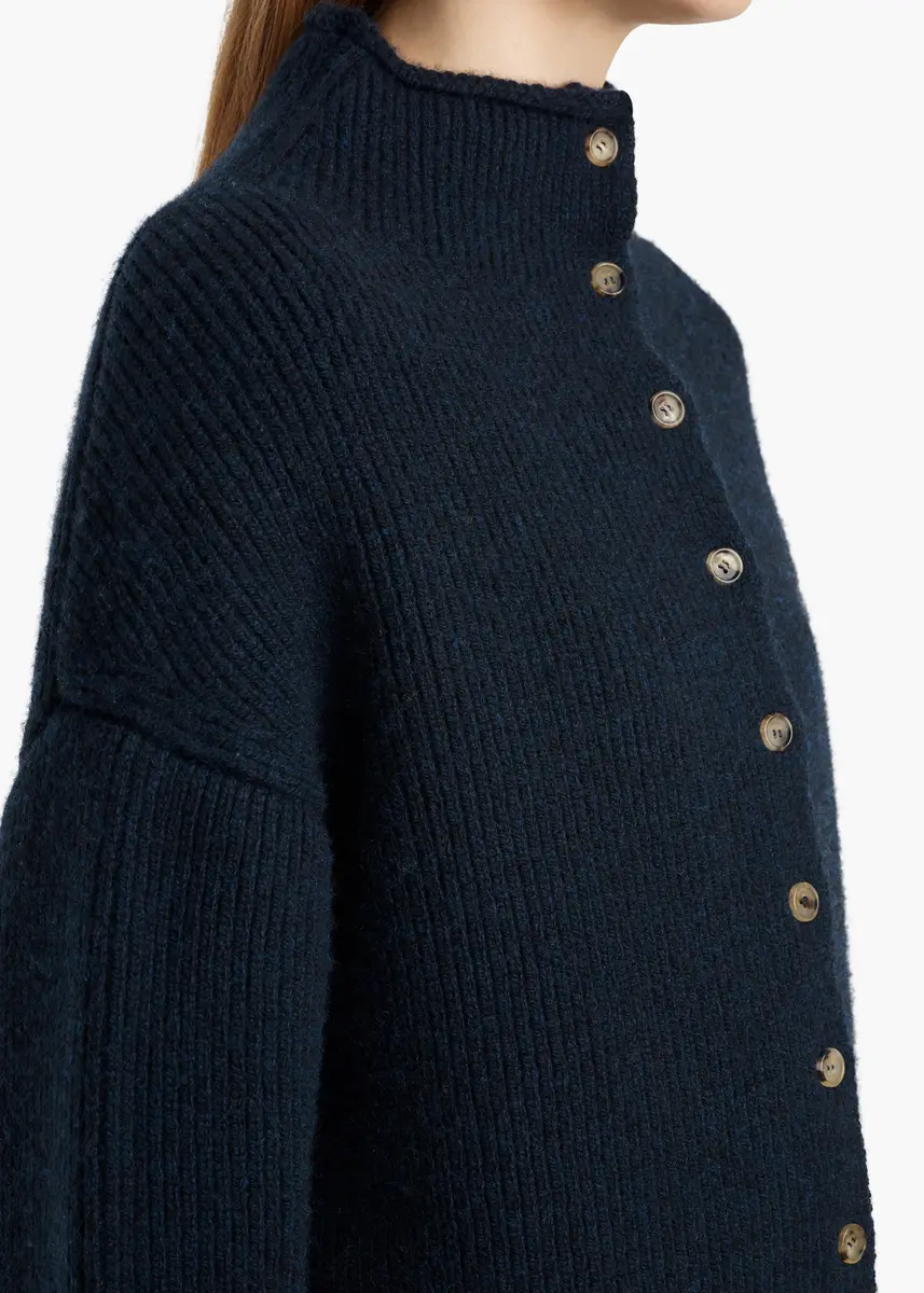 Khaite Marjorie Cardigan In Deep Navy | Thumbnail 5 Khaite Marjorie Cardigan In Deep Navy | Thumbnail 5