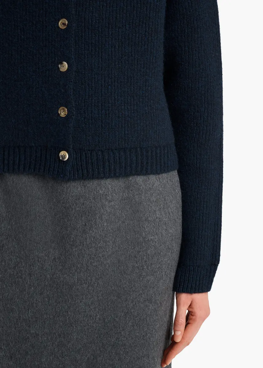 Khaite Marjorie Cardigan In Deep Navy | Thumbnail 6 Khaite Marjorie Cardigan In Deep Navy | Thumbnail 6