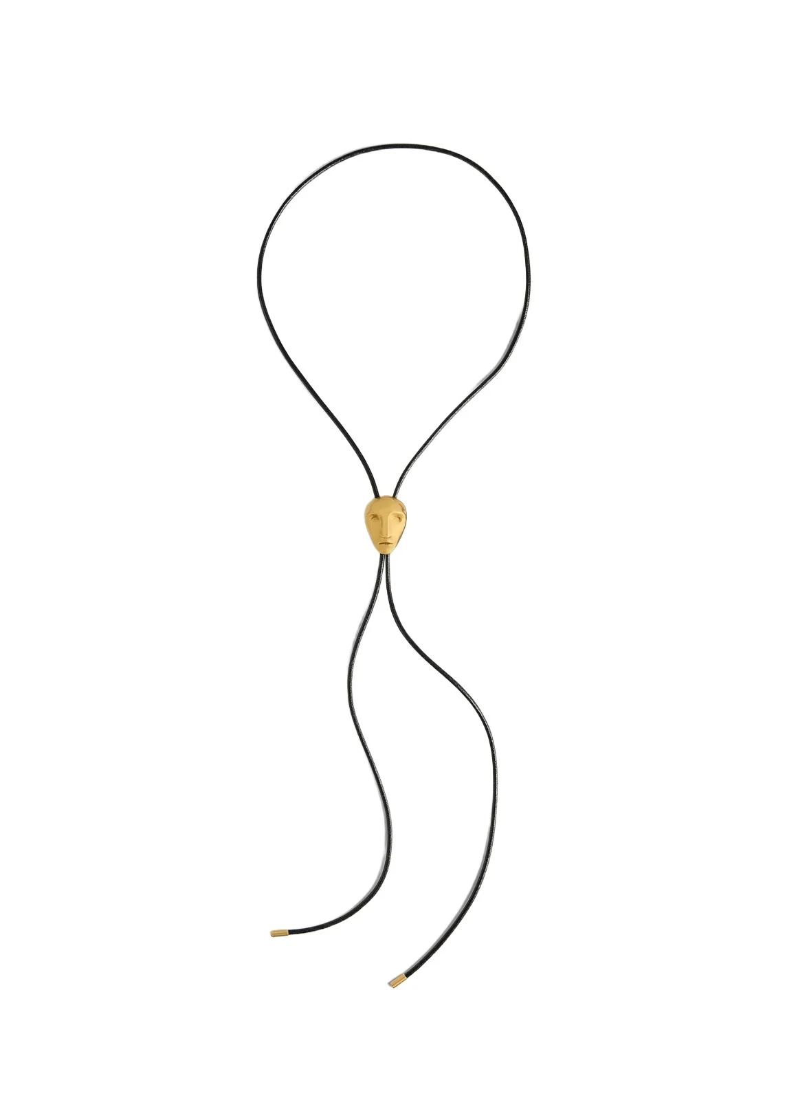 Khaite Visage Bolo Tie In Antique Gold