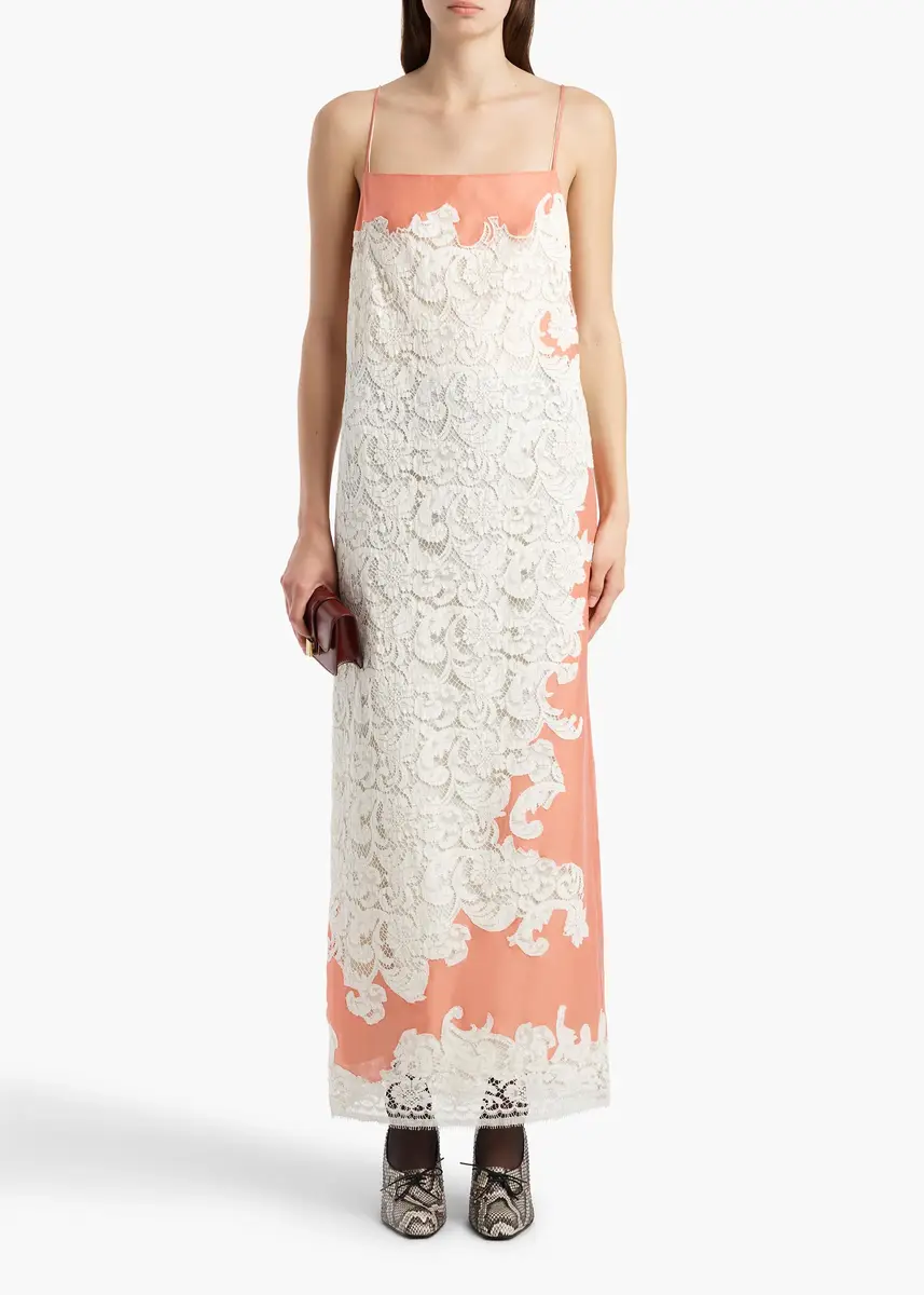 Khaite Nevis Dress In Coral | Thumbnail 2 Khaite Nevis Dress In Coral | Thumbnail 2