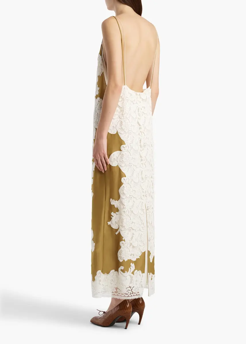 Khaite Nevis Dress In Bronze | Thumbnail 4 Khaite Nevis Dress In Bronze | Thumbnail 4