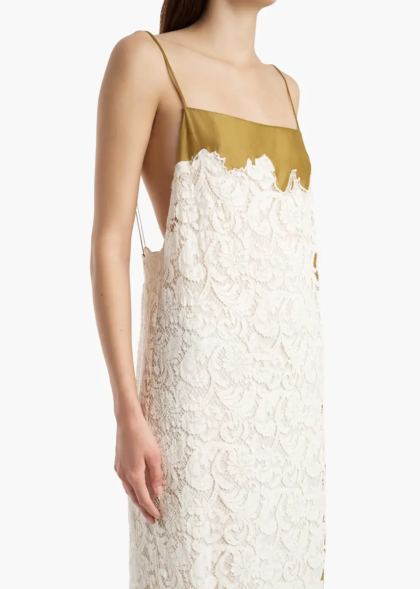Khaite Nevis Dress In Bronze | Thumbnail 5 Khaite Nevis Dress In Bronze | Thumbnail 5