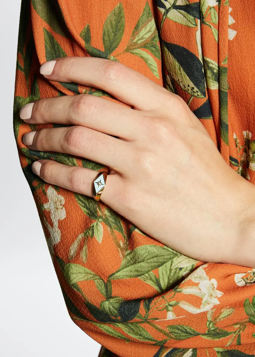 Sydney Evan Enamel Evil Eye Diamond Starburst Ring | Thumbnail 2 Sydney Evan Enamel Evil Eye Diamond Starburst Ring | Thumbnail 2