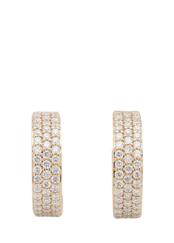 Lana Flawless 15mm Diamond Vanity Huggies | Image 1 Lana Flawless 15mm Diamond Vanity Huggies | Image 1