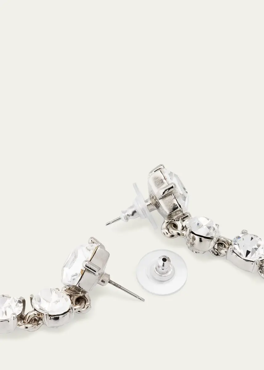 Oscar de la Renta Emma Multi-Cut Crystal Earrings | Thumbnail 4