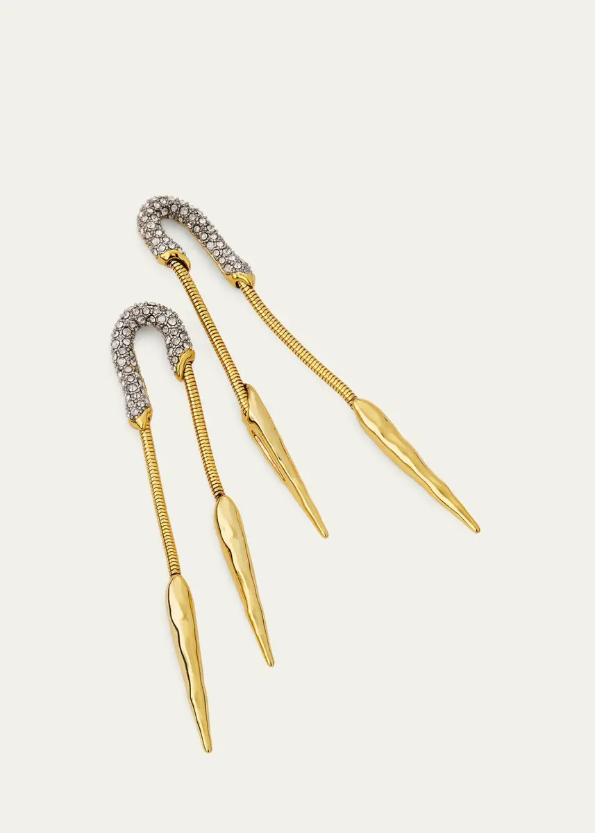 ALEXIS BITTAR Solanales Crystal Chained Spear Earrings | Thumbnail 3 ALEXIS BITTAR Solanales Crystal Chained Spear Earrings | Thumbnail 3