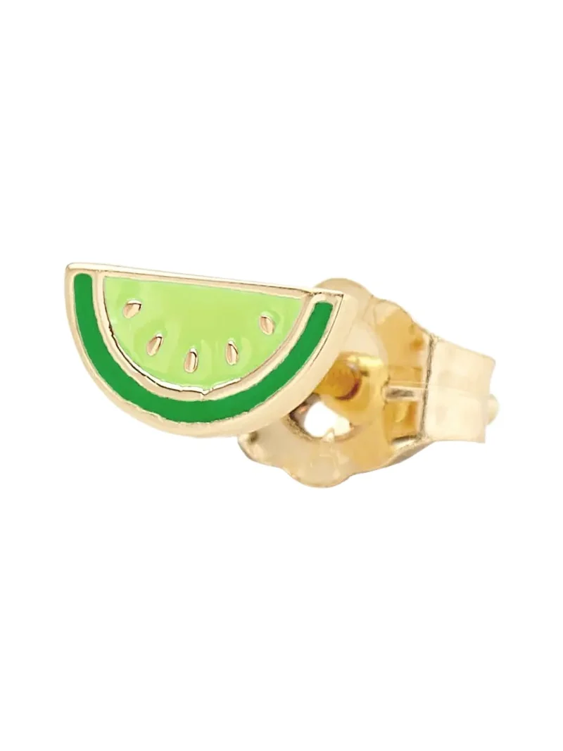 Alison Lou 14K Yellow Gold Citrus Stud Earring, Single