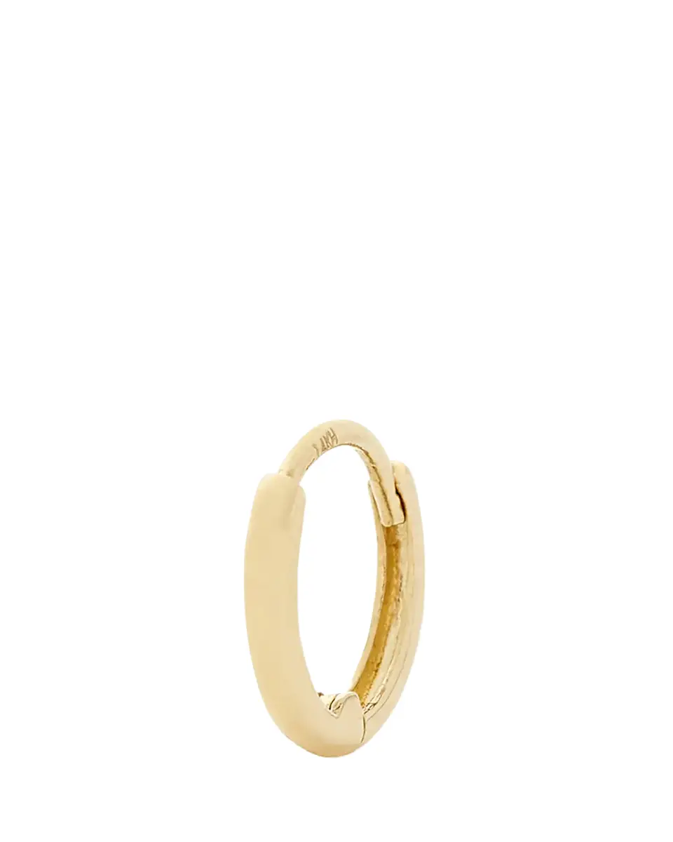 Alison Lou 14K Gold Mini Huggie Earring, Single | Thumbnail 2 Alison Lou 14K Gold Mini Huggie Earring, Single | Thumbnail 2