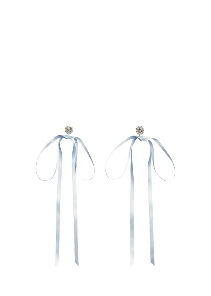 Simone Rocha Bow Ribbon Stud Earrings | Image 1 Simone Rocha Bow Ribbon Stud Earrings | Image 1