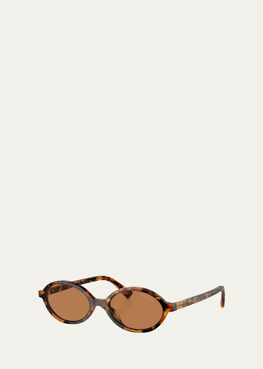 Miu Miu Acetate Oval Sunglasses | Thumbnail 5