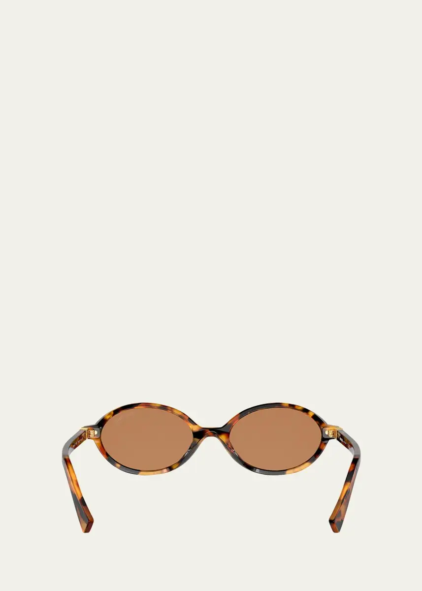 Miu Miu Acetate Oval Sunglasses | Thumbnail 6
