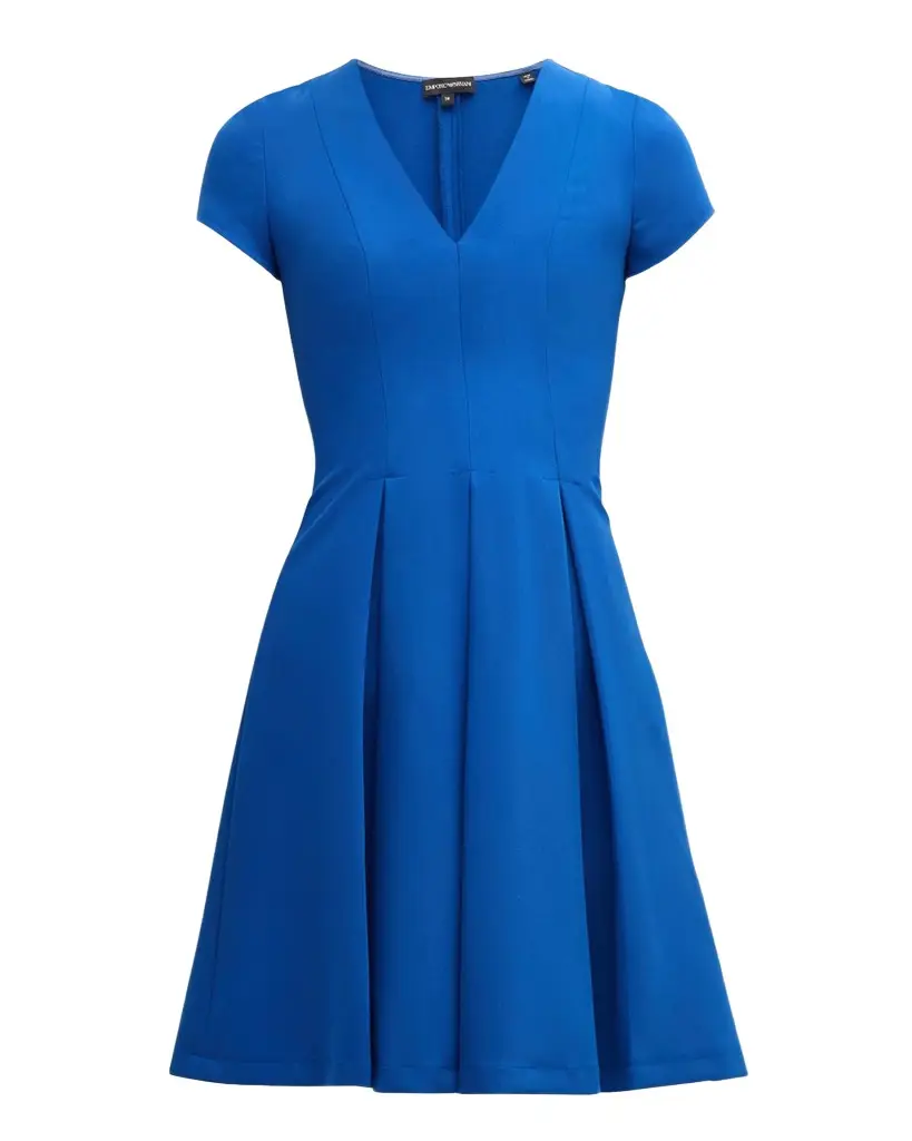 Emporio Armani Emma Pleated Fit-&-Flare Mini Dress