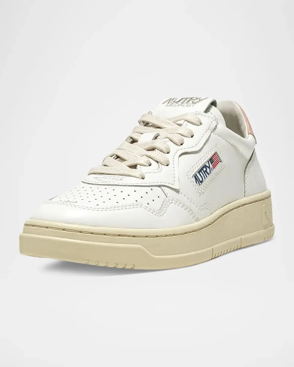 Autry Medalist Low-Top Bicolor Leather Sneakers | Thumbnail 7 Autry Medalist Low-Top Bicolor Leather Sneakers | Thumbnail 7