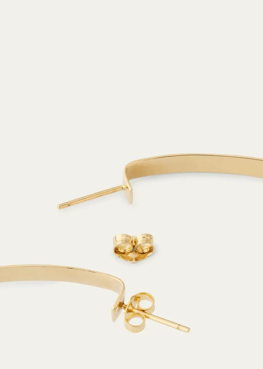 Lana 80mm Flat Vanity Hoop Earrings | Thumbnail 4 Lana 80mm Flat Vanity Hoop Earrings | Thumbnail 4
