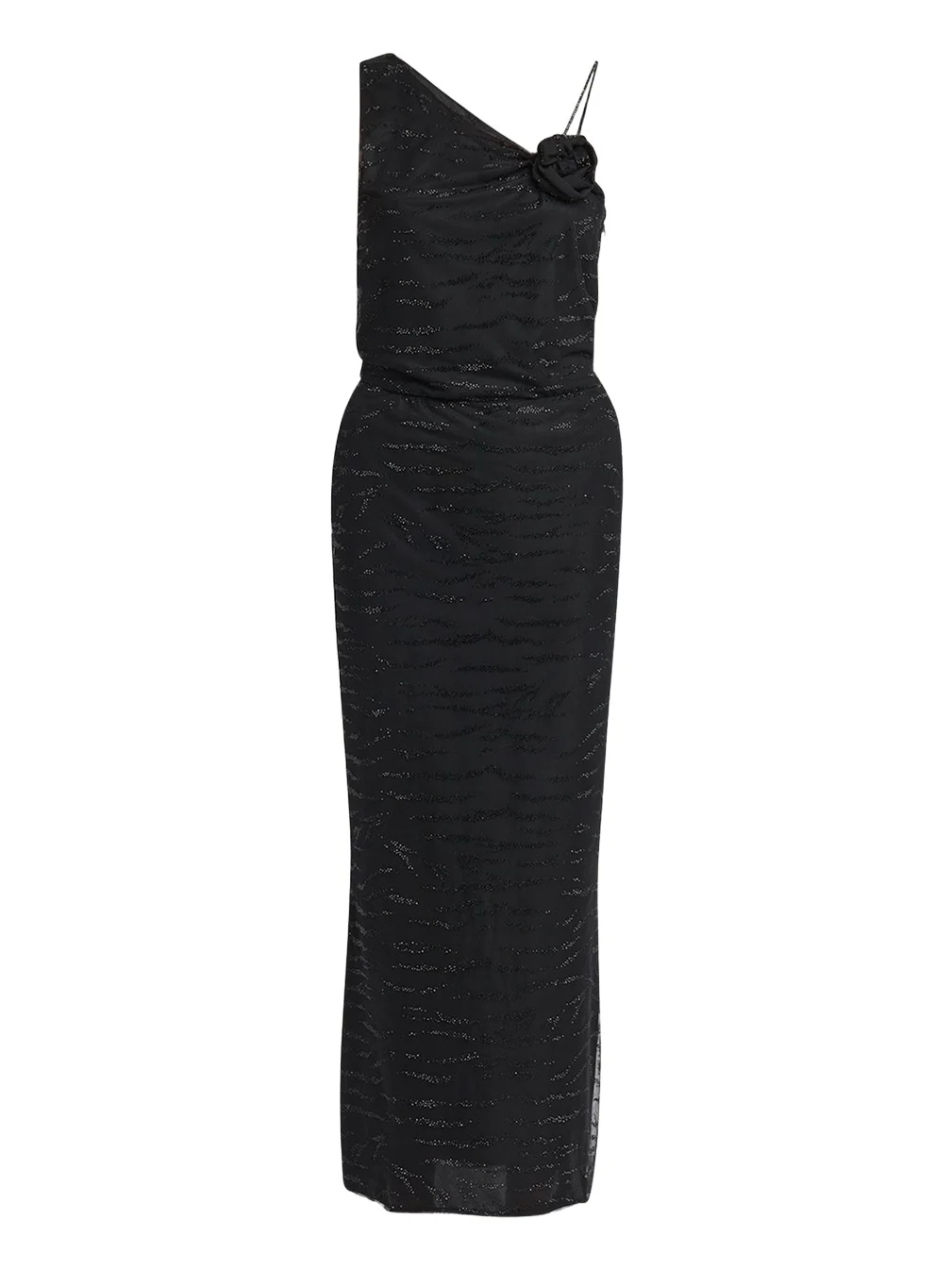 Embellished Rose One-Shoulder Gown Embellished Rose One-Shoulder Gown