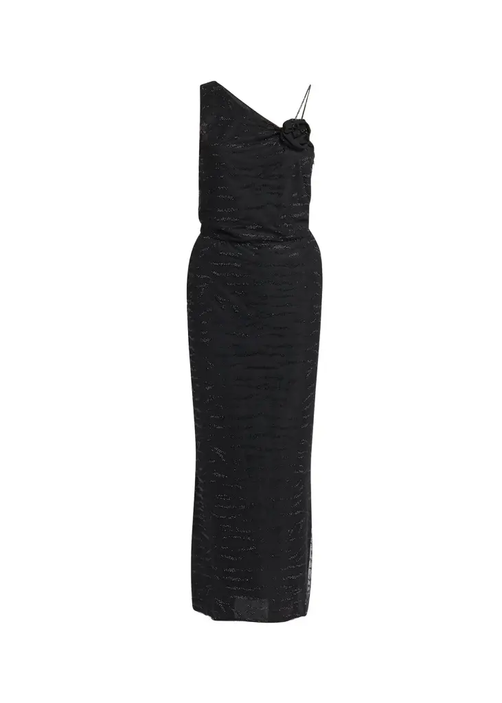 Giorgio Armani Embellished Rose One-Shoulder Gown | Image 1 Giorgio Armani Embellished Rose One-Shoulder Gown | Image 1