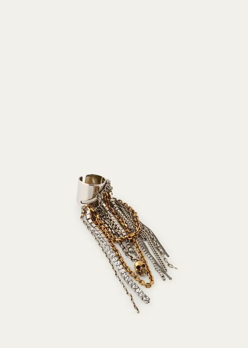 Alexander McQueen Banshee Chain Ring | Thumbnail 3 Alexander McQueen Banshee Chain Ring | Thumbnail 3