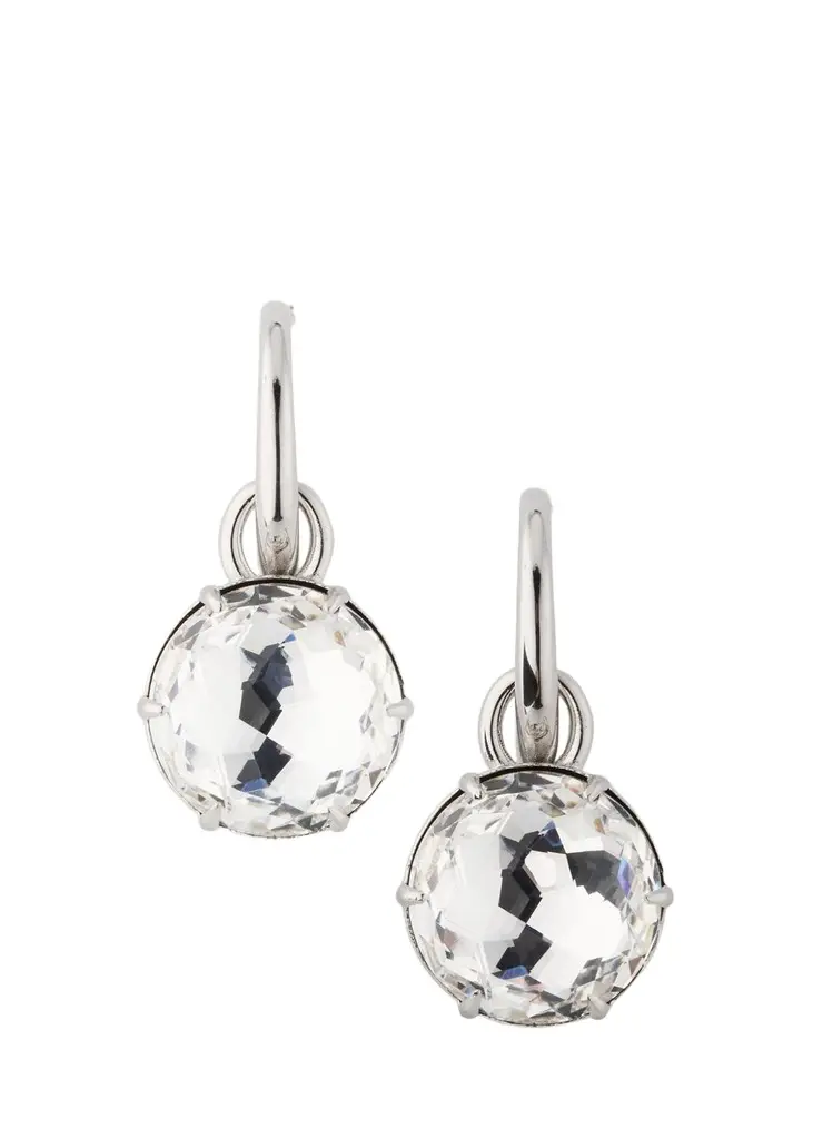 Oscar de la Renta Crystal Mini Hoop Earrings | Image 1 Oscar de la Renta Crystal Mini Hoop Earrings | Image 1